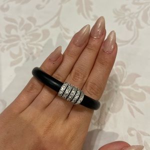 Black and diamond bracelet band